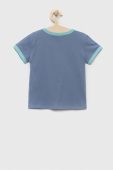 Дитяча бавовняна футболка United Colors of Benetton колір блакитний (3286319)