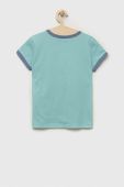 Дитяча бавовняна футболка United Colors of Benetton колір бірюзовий (3286325) Дитяча бавовняна футболка United Colors of Benetton колір бірюзовий (3286325)