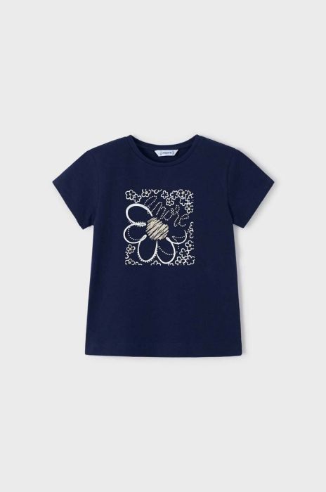Дитяча бавовняна футболка Mayoral колір синій (2945478)