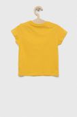 Дитяча бавовняна футболка United Colors of Benetton колір жовтий (3037192) Дитяча бавовняна футболка United Colors of Benetton колір жовтий (3037192)