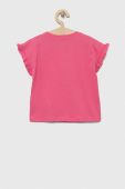 Дитяча бавовняна футболка United Colors of Benetton колір рожевий (3275675)
