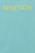 Дитяча бавовняна футболка United Colors of Benetton колір бірюзовий (3279976)