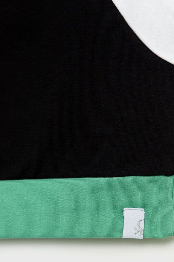 Дитячий топ United Colors of Benetton колір чорний фото 3
