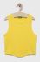 Дитячий бавовняний топ United Colors of Benetton колір жовтий (3283353)