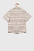 Дитяча бавовняна сорочка United Colors of Benetton колір бежевий (3286354)