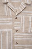 Дитяча бавовняна сорочка United Colors of Benetton колір бежевий (3286354)