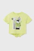 Дитяча бавовняна футболка Mayoral колір жовтий (2945641)