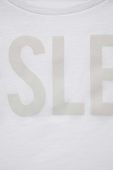 Дитяча бавовняна футболка Sisley колір білий (3248999)