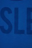 Дитяча бавовняна футболка Sisley колір синій