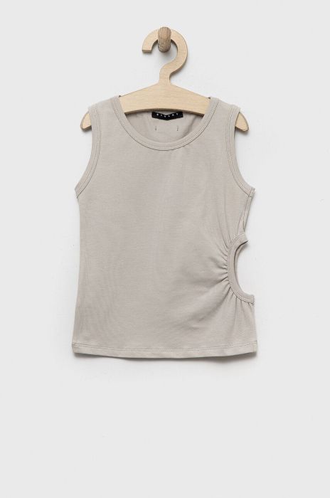 Дитячий топ Sisley колір сірий Дитячий топ Sisley колір сірий