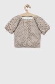 Дитяча бавовняна блузка Sisley колір бежевий Дитяча бавовняна блузка Sisley колір бежевий