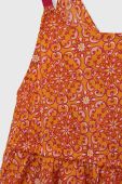 Дитяча блузка Sisley колір помаранчевий візерунок Дитяча блузка Sisley колір помаранчевий візерунок