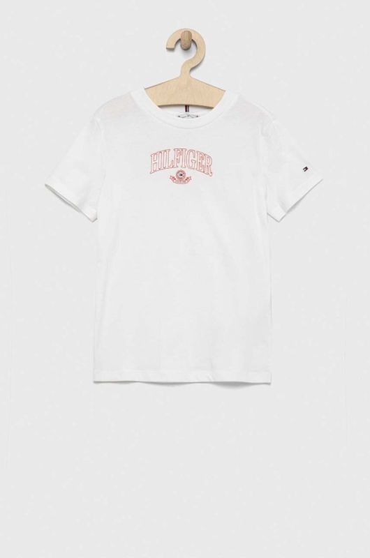 Дитяча бавовняна футболка Tommy Hilfiger колір білий (3020903)