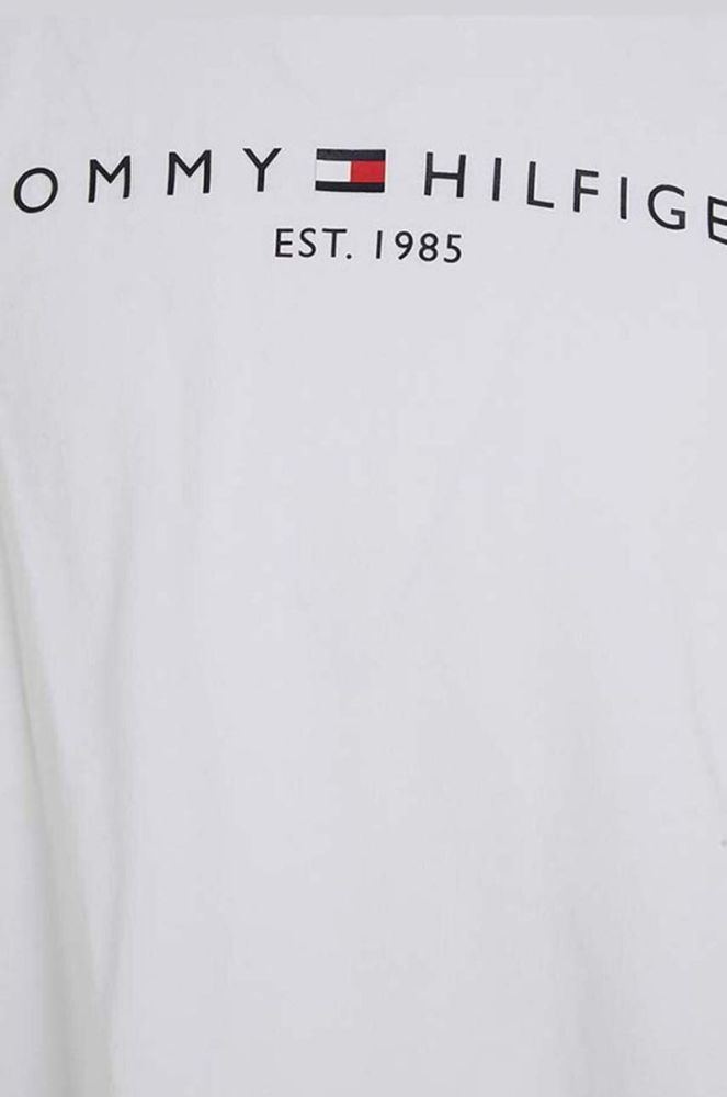 Дитячий бавовняний топ Tommy Hilfiger колір білий фото 3