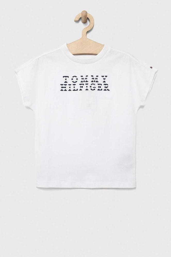Дитяча бавовняна футболка Tommy Hilfiger колір білий (3148827)