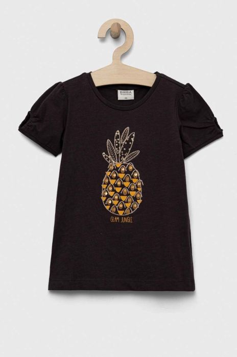 Дитяча бавовняна футболка Birba&Trybeyond колір чорний (3218933)