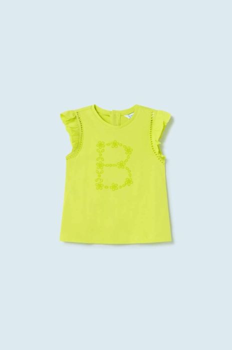 Дитячий бавовняний топ Mayoral колір зелений (3065487)