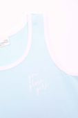 Дитячий бавовняний топ Coccodrillo колір блакитний