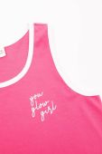 Дитячий бавовняний топ Coccodrillo колір рожевий