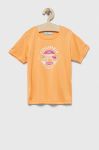 Дитяча футболка Columbia Mirror Creek Short Sleeve Graphic Shirt колір помаранчевий