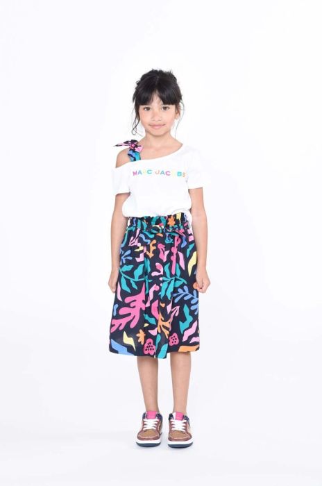 Дитяча бавовняна футболка Marc Jacobs колір білий (3072351)