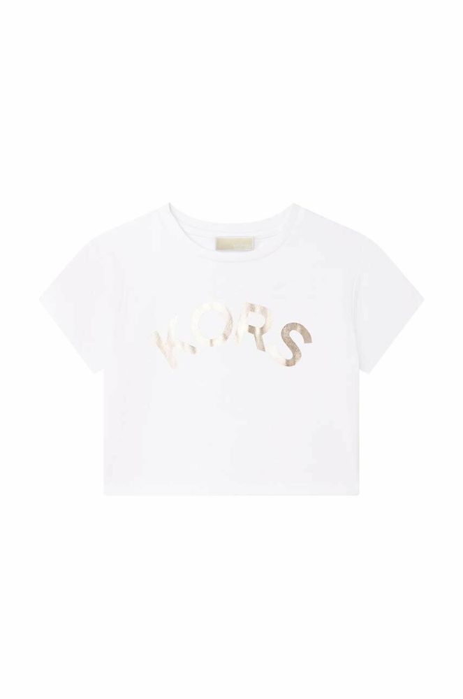 Дитяча бавовняна футболка Michael Kors колір білий (3054192)
