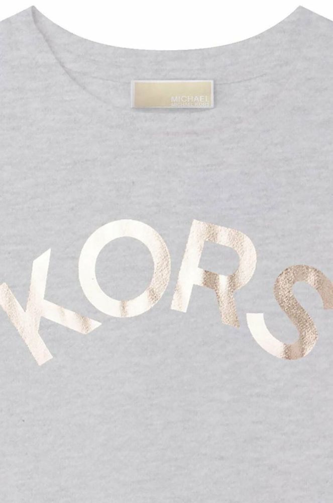 Дитяча бавовняна футболка Michael Kors колір сірий (3054184) фото 3