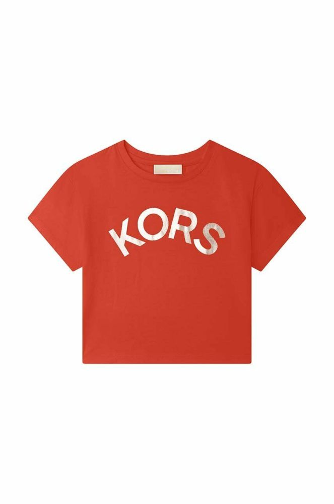 Дитяча бавовняна футболка Michael Kors колір червоний (3054176)