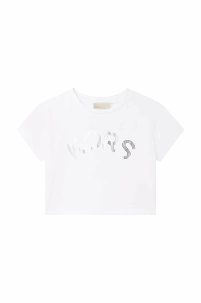 Дитяча бавовняна футболка Michael Kors колір білий (3054199)