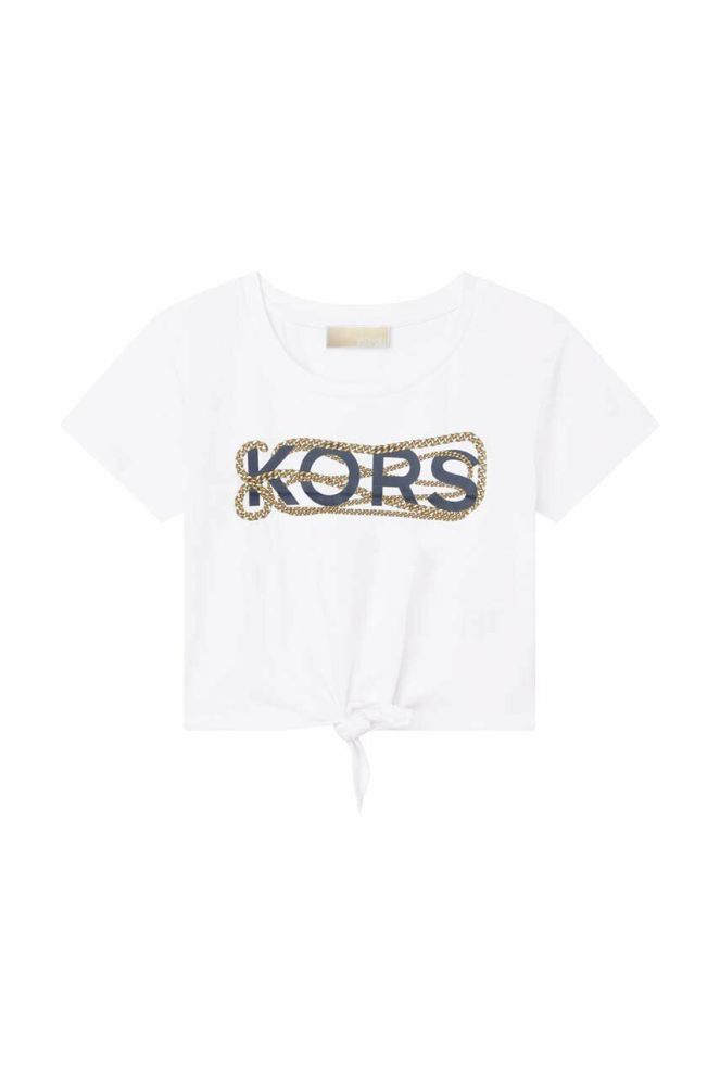 Дитяча бавовняна футболка Michael Kors колір білий (3059021)