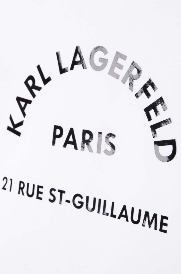 Дитяча бавовняна футболка Karl Lagerfeld колір білий (3072371)