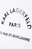 Дитяча бавовняна футболка Karl Lagerfeld колір білий (3072375)
