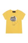 Дитяча футболка Karl Lagerfeld колір жовтий (3072399)