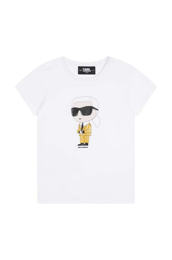 Дитяча футболка Karl Lagerfeld колір білий (3072427)