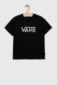 Дитяча бавовняна футболка Vans ANIMAL LOGO CREW Black колір чорний
