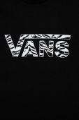 Дитяча бавовняна футболка Vans ANIMAL LOGO CREW Black колір чорний