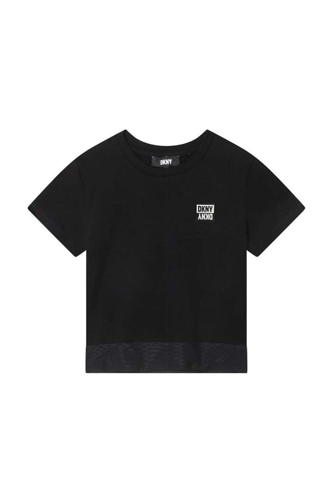Дитяча футболка Dkny колір чорний (3072485)