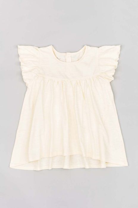 Дитяча бавовняна футболка zippy колір бежевий (3160276) Дитяча бавовняна футболка zippy колір бежевий (3160276)