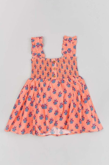 Дитячий бавовняний топ zippy колір рожевий Дитячий бавовняний топ zippy колір рожевий