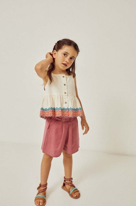 Дитячий топ zippy колір бежевий Дитячий топ zippy колір бежевий