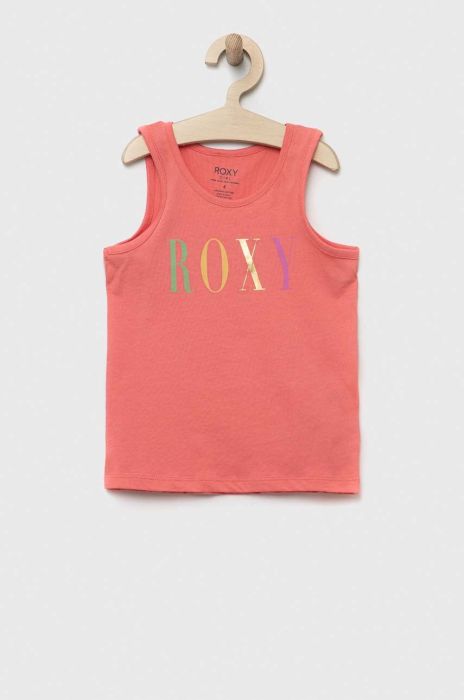 Дитячий бавовняний топ Roxy колір помаранчевий (3118419)