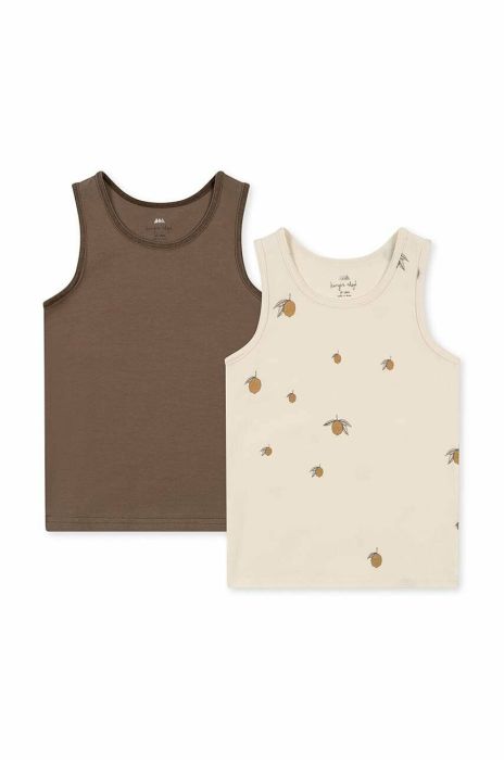 Дитячий топ Konges Sl?jd 2-pack колір зелений Дитячий топ Konges Sl?jd 2-pack колір зелений