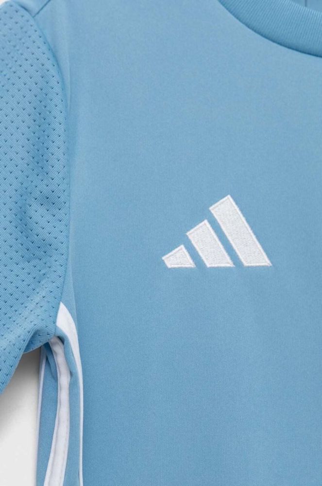 Дитяча футболка adidas Performance TABELA 23 JSY з аплікацією колір блакитний фото 4