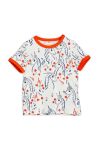 Дитяча футболка Mini Rodini колір білий візерунок (2909889)