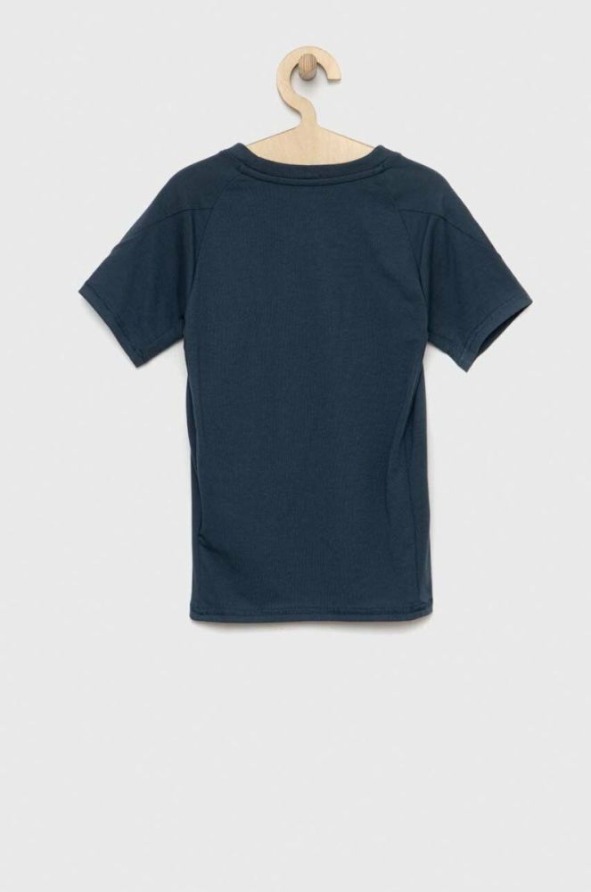 Дитяча футболка Puma EVOSTRIPE Tee B з принтом колір блакитний фото 2