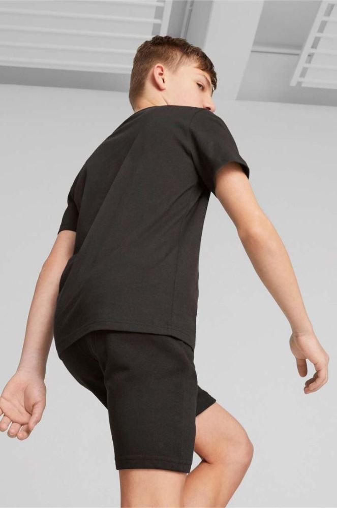 Дитяча бавовняна футболка Puma ACTIVE SPORTS Graphic Tee B колір чорний з принтом фото 7