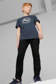 Дитяча бавовняна футболка Puma ACTIVE SPORTS Graphic Tee B з принтом колір блакитний