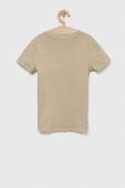 Дитяча бавовняна футболка Pepe Jeans колір бежевий з принтом (3167845)