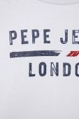 Дитяча бавовняна футболка Pepe Jeans колір білий з принтом (3104694)