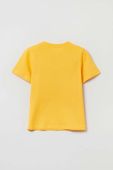 Дитяча бавовняна футболка OVS колір жовтий з принтом (3273042)